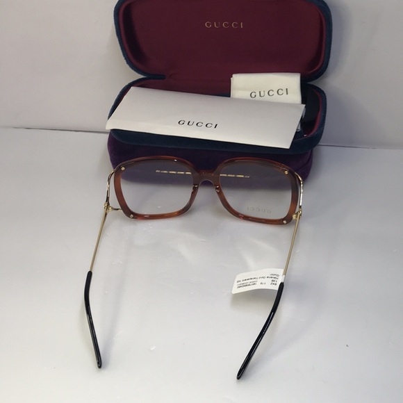 GUCCI GG0648O square-frame tortoiseshell optical glasses - Picture 9 of 14